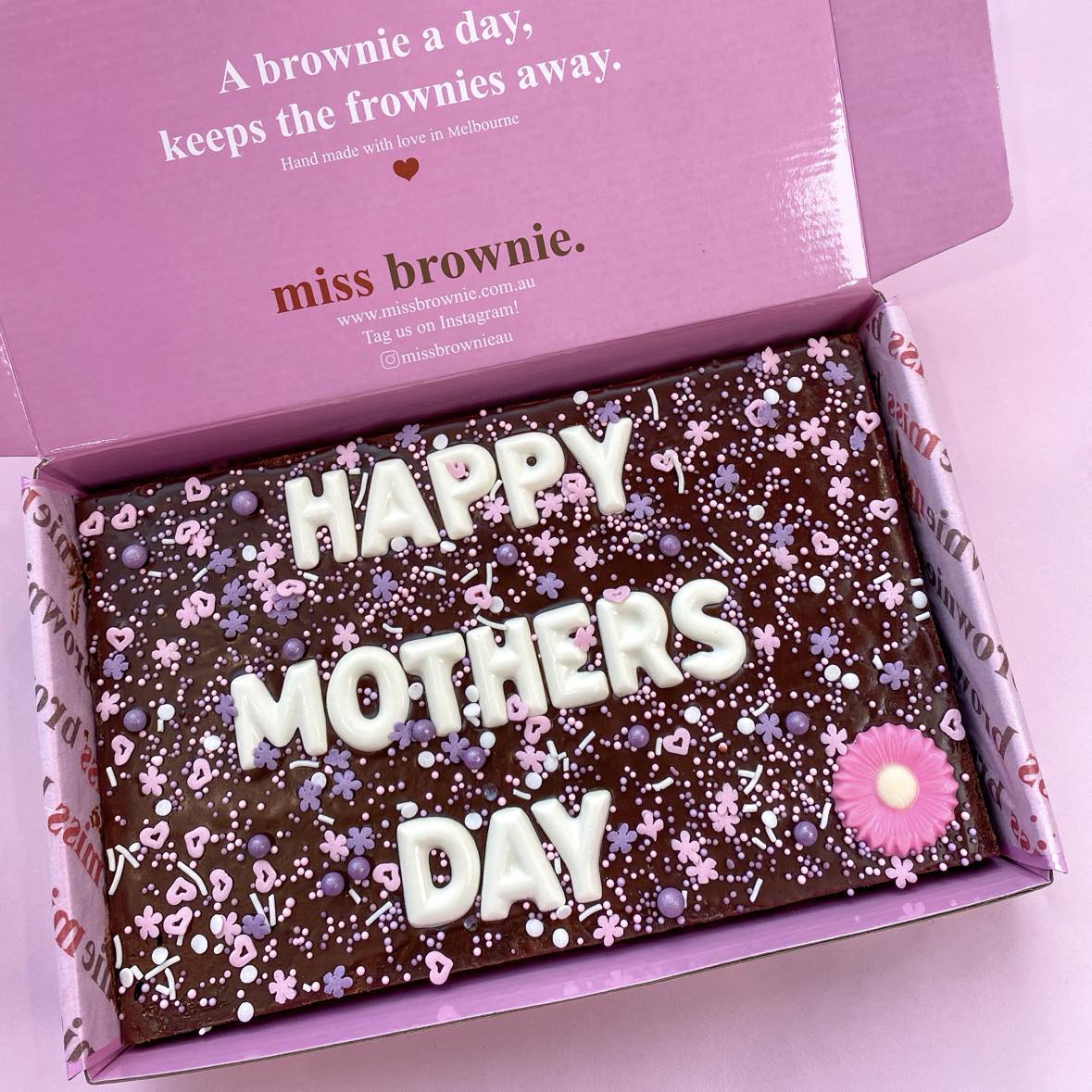 Custom Mother's Day Brownie
