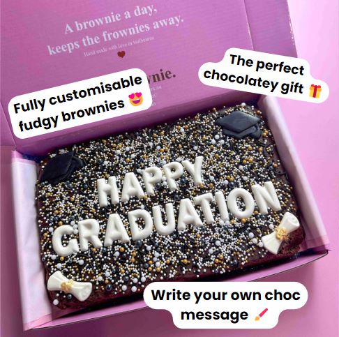 Custom Graduation Brownie